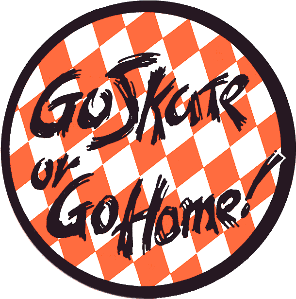 Skate Sticker Goskateorgohome Clipart (630x630), Png Download