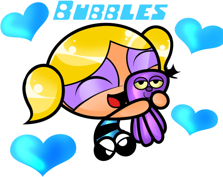 Bubbles Powerpuff Girls Png Transparent Image Clipart (800x667), Png Download