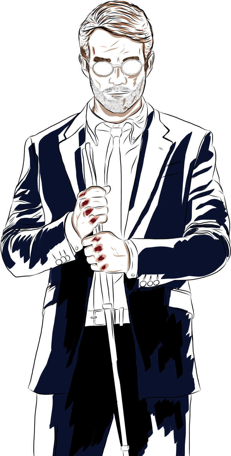 I Decided To Draw Matt Murdock Aka Daredevil From The Clipart (1200x900), Png Download