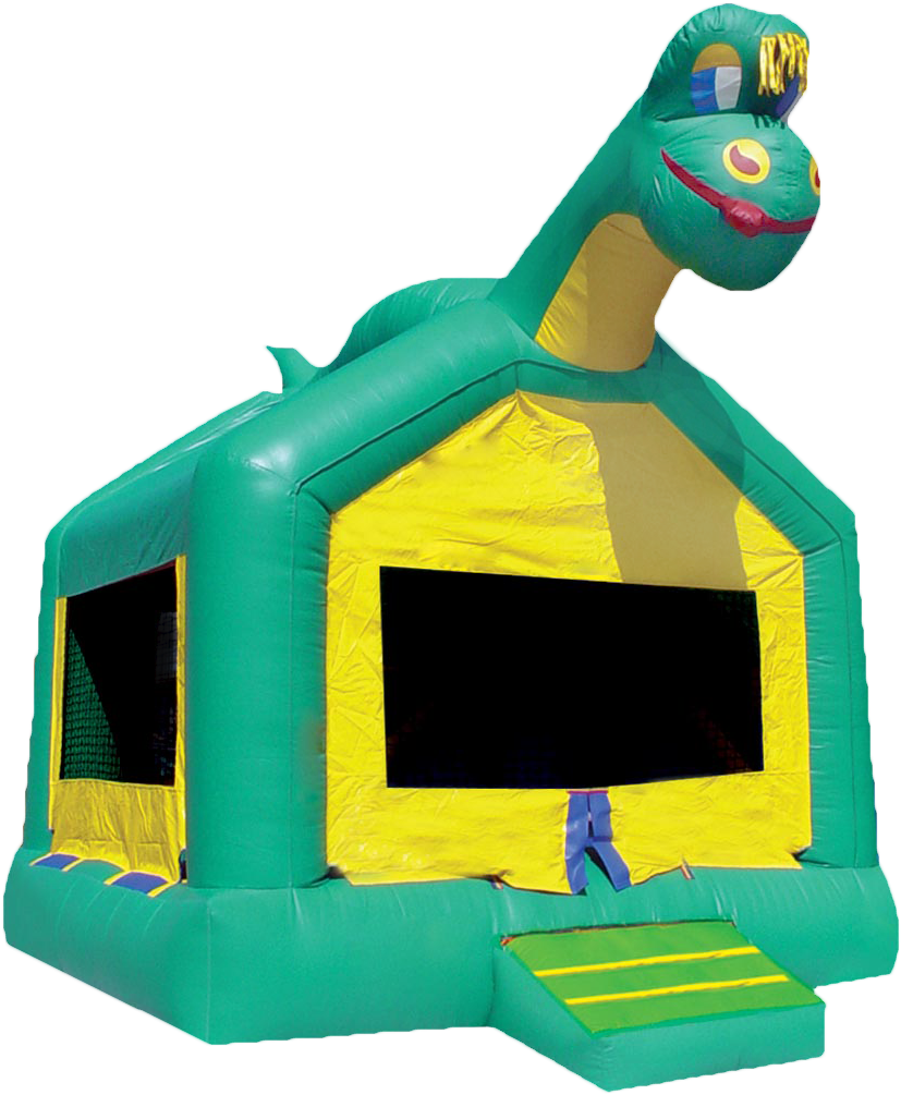 Dinosaur Bounce House Rental Clipart (933x1109), Png Download
