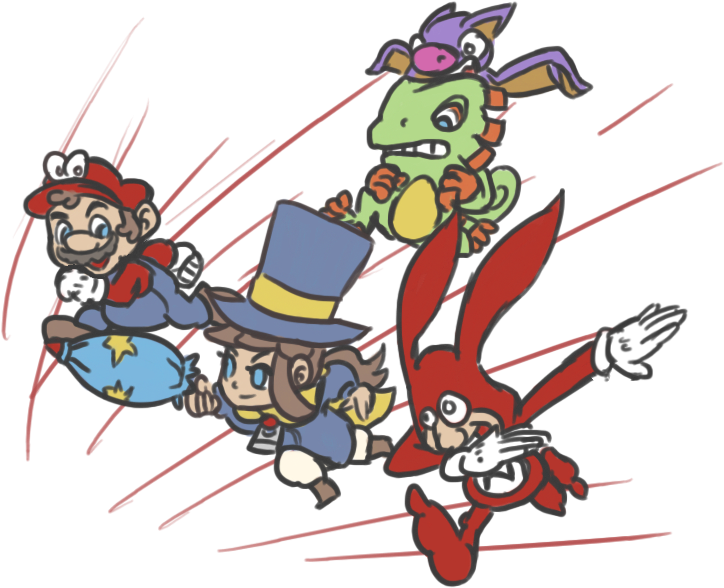 Image 56354 - Artist - Kitsu Game - A Hat In Time Game Clipart (800x600), Png Download