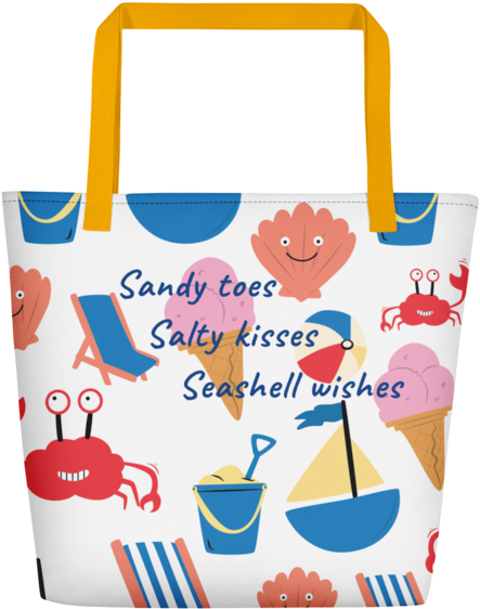 Beach Bag Clipart (600x600), Png Download