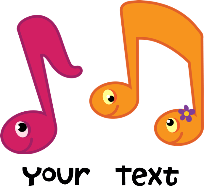 Personalized Music Notes Tote Bag Clipart (700x700), Png Download