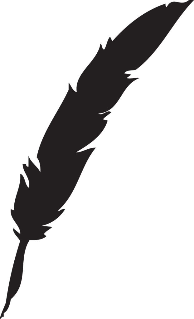 617 Feather Quill Pen Clipart (622x1023), Png Download