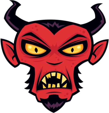 Evil Clipart Devil Head - Png Download (600x600), Png Download