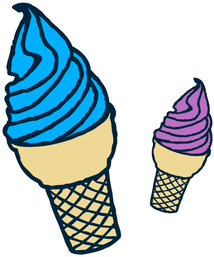 Ice Cream Summer Sticker By Orbitz For Ios Android Clipart (1088x1300), Png Download