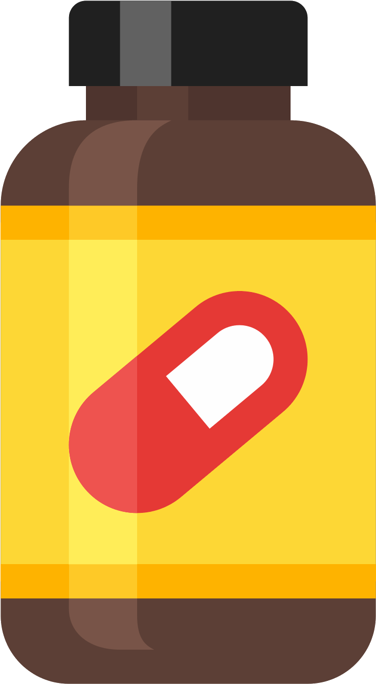 Supplement Bottle Icono Descarga Clipart (1600x1600), Png Download