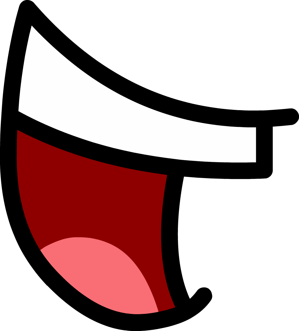 Teardrop's Amazing Mouth Clipart (1000x1106), Png Download