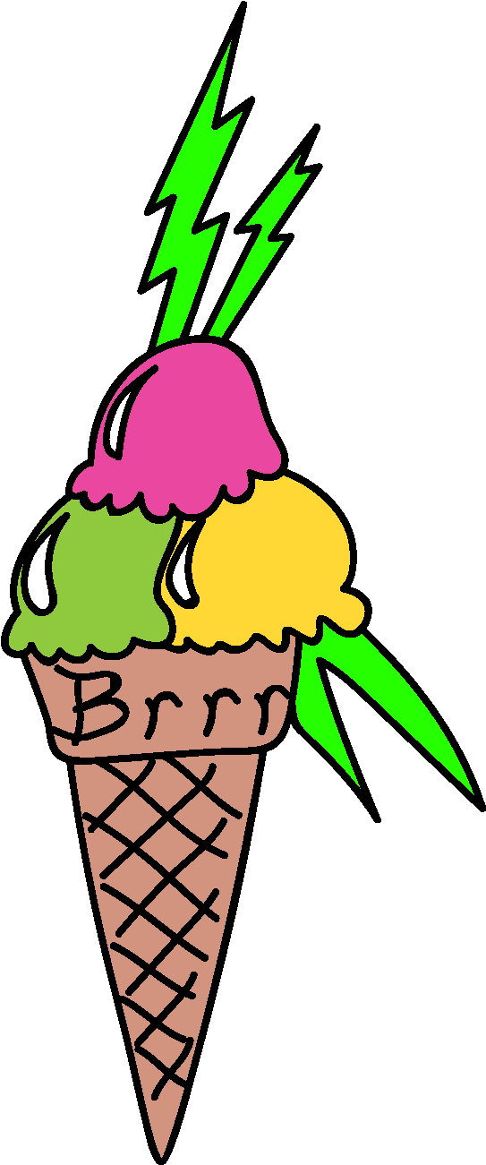 Ice Cream Sticker Clipart (2363x2363), Png Download