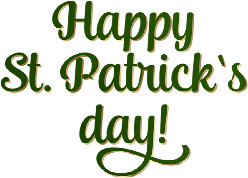 Download Happy Saint Patrick's Day Png Images Background Clipart (850x610), Png Download