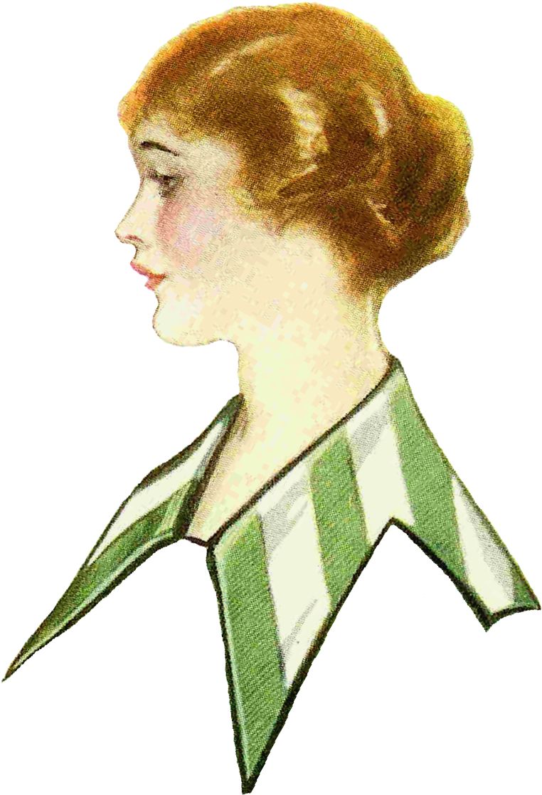 This Image Of Fashion Clip Art Is From A 1915 Clothes - Png Download (913x1317), Png Download