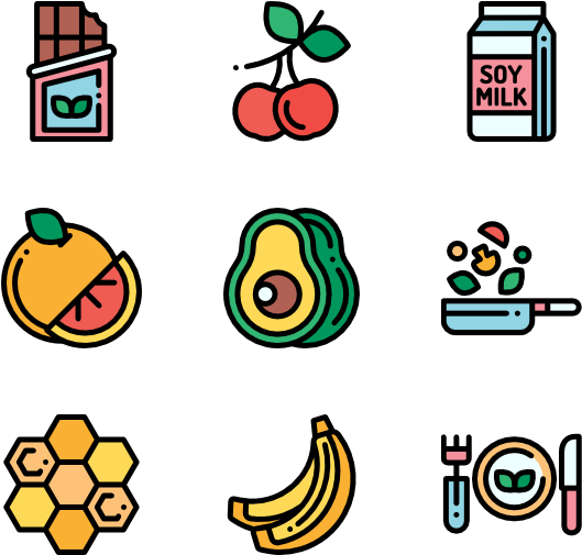 Vegan Food Clipart (600x564), Png Download