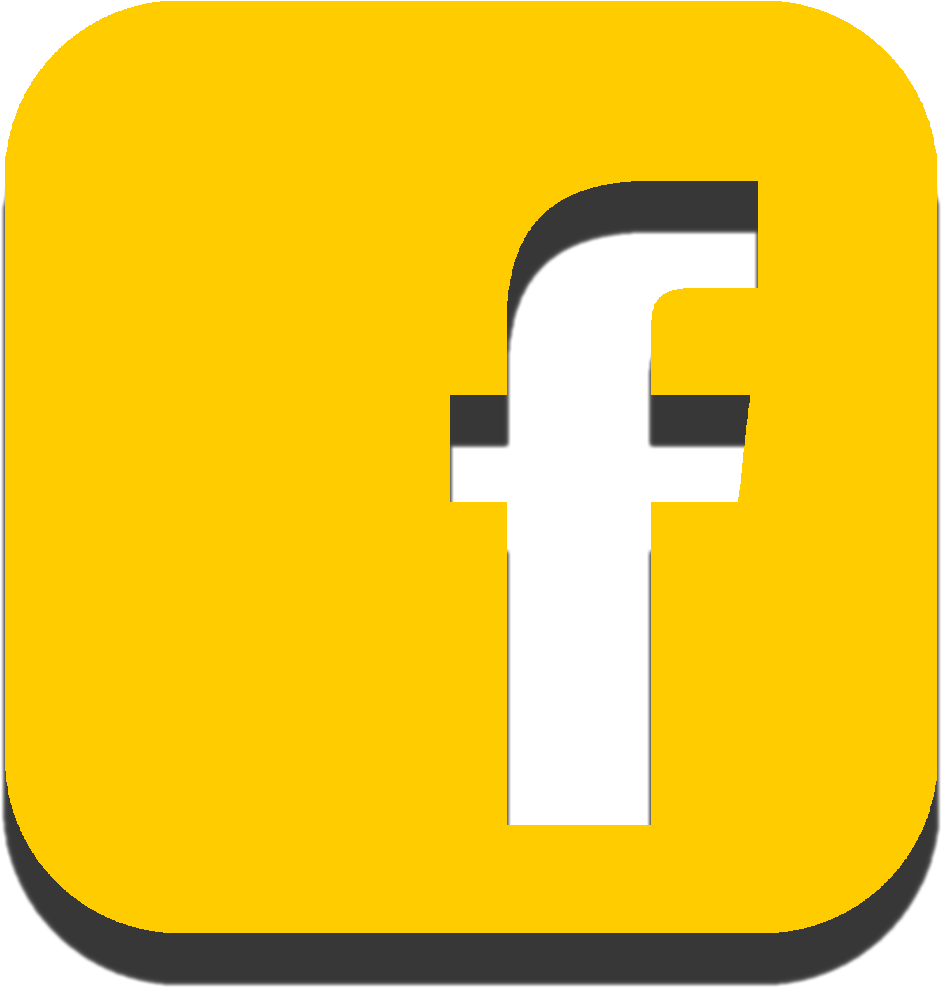 Reality Escape Facebook, Yellow Facebook Icon Clipart (1000x1000), Png Download