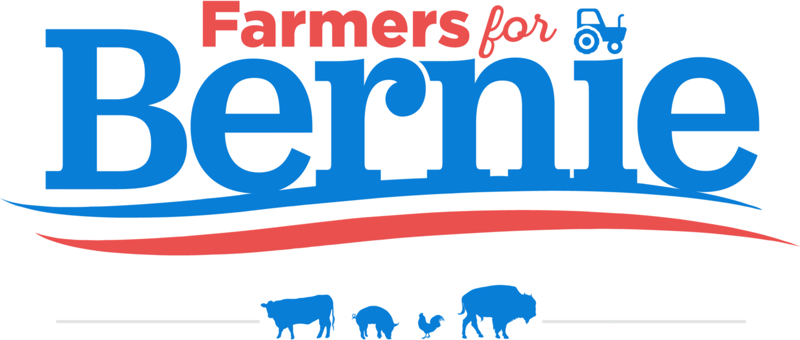 Family Farmers Support Bernie Sanders For President Clipart (1600x794), Png Download