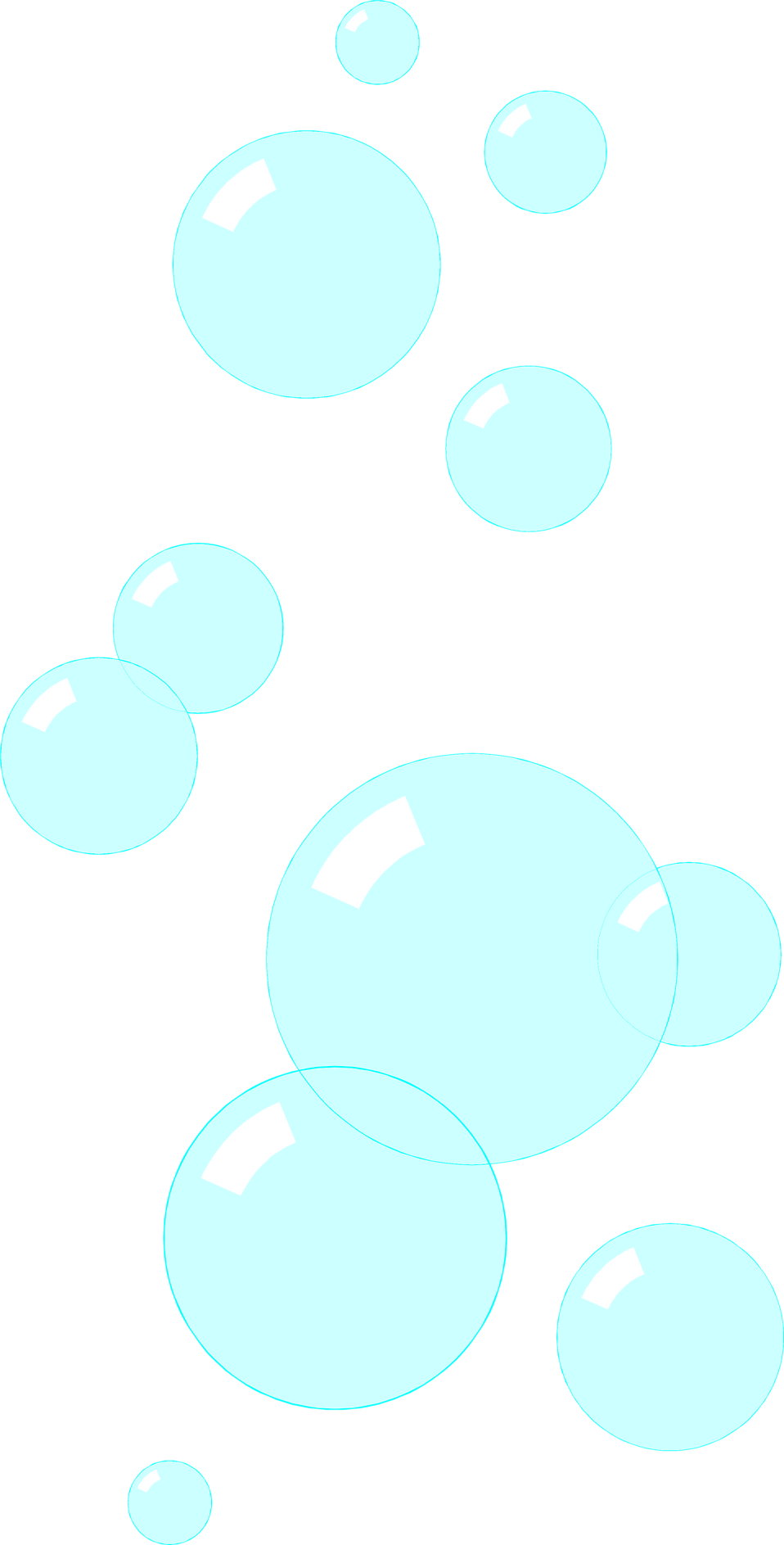 Bubbles Free Stock Photo Illustration Of Blue Clipart (958x1887), Png Download