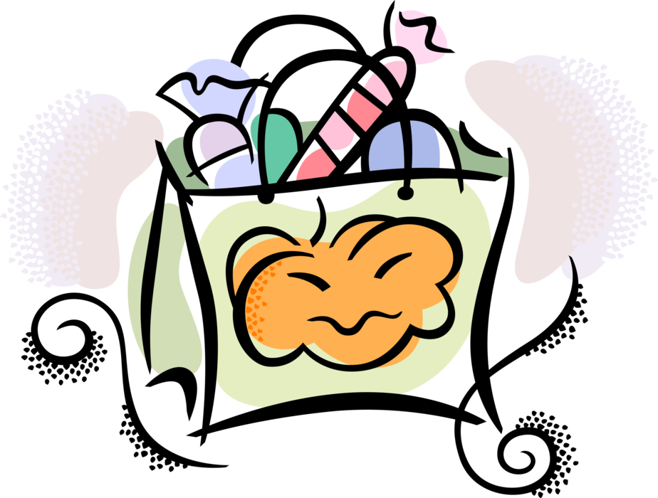 Vector Illustration Of Halloween Candy In Trick Or Clipart (924x700), Png Download