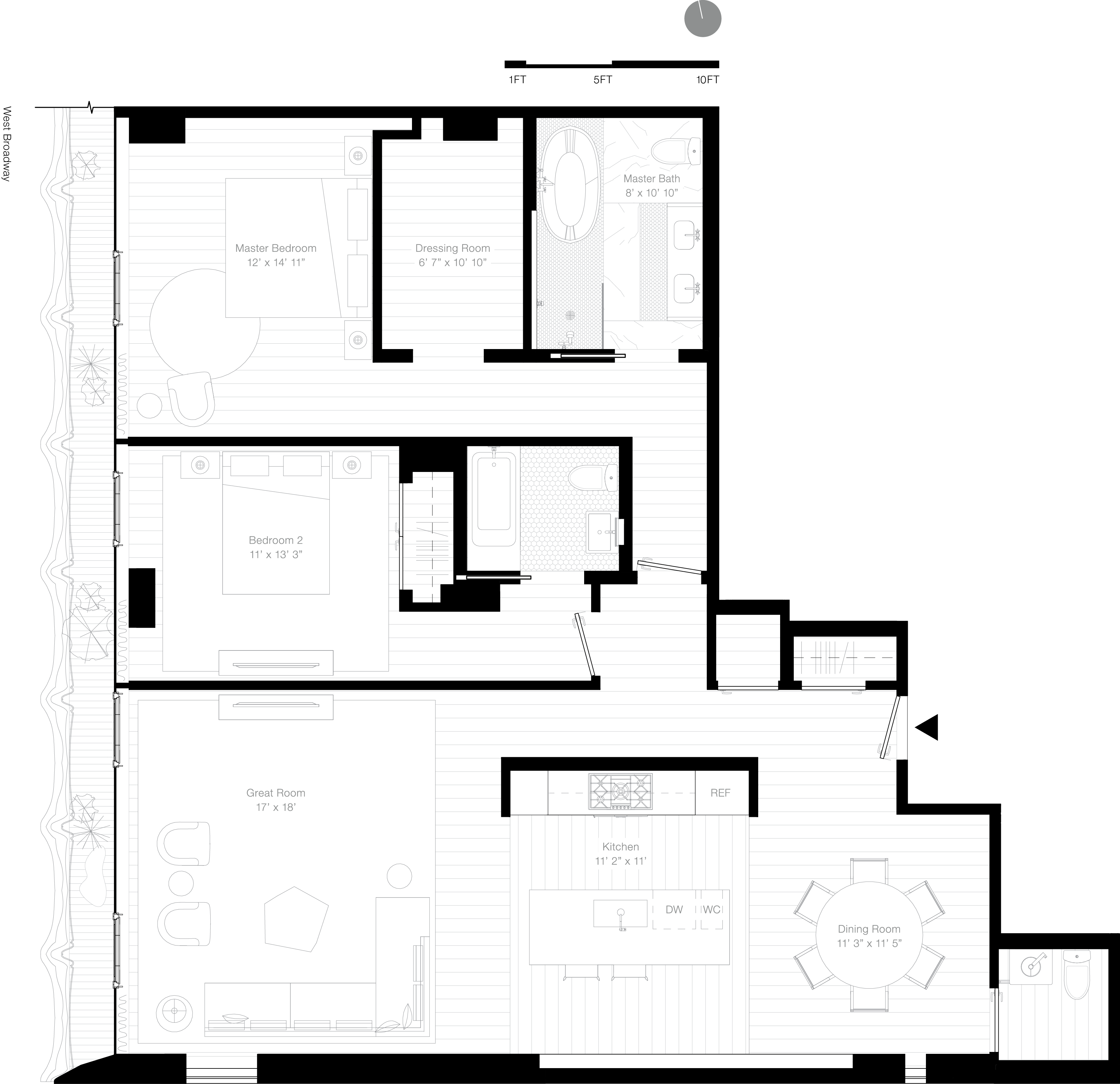 Download Floor Plan Clipart (3526x3413), Png Download