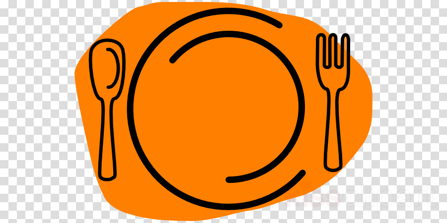 Plate And Fork Clipart Knife Fork Clip Art - Png Download (900x450), Png Download