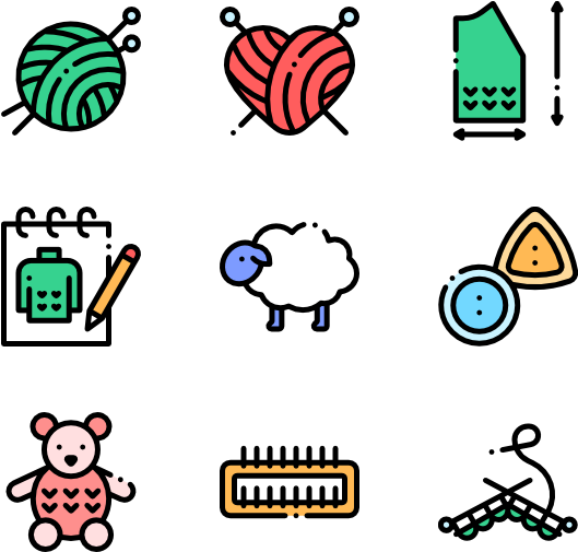 Knitting Clipart (600x564), Png Download