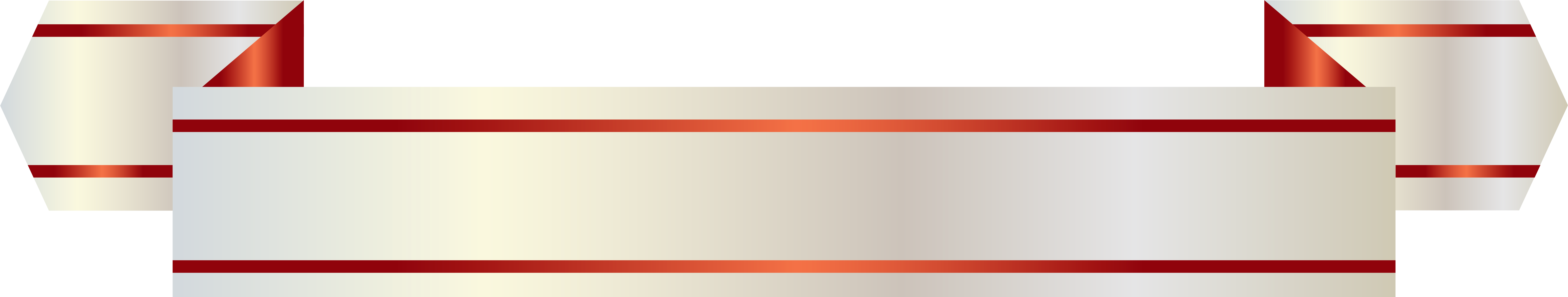 White And Red Banner Png Clipart Image Gallery Valentine's Transparent Png (6299x1281), Png Download