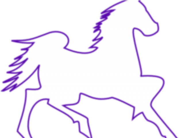Mustang Clipart Purple - Png Download (640x480), Png Download