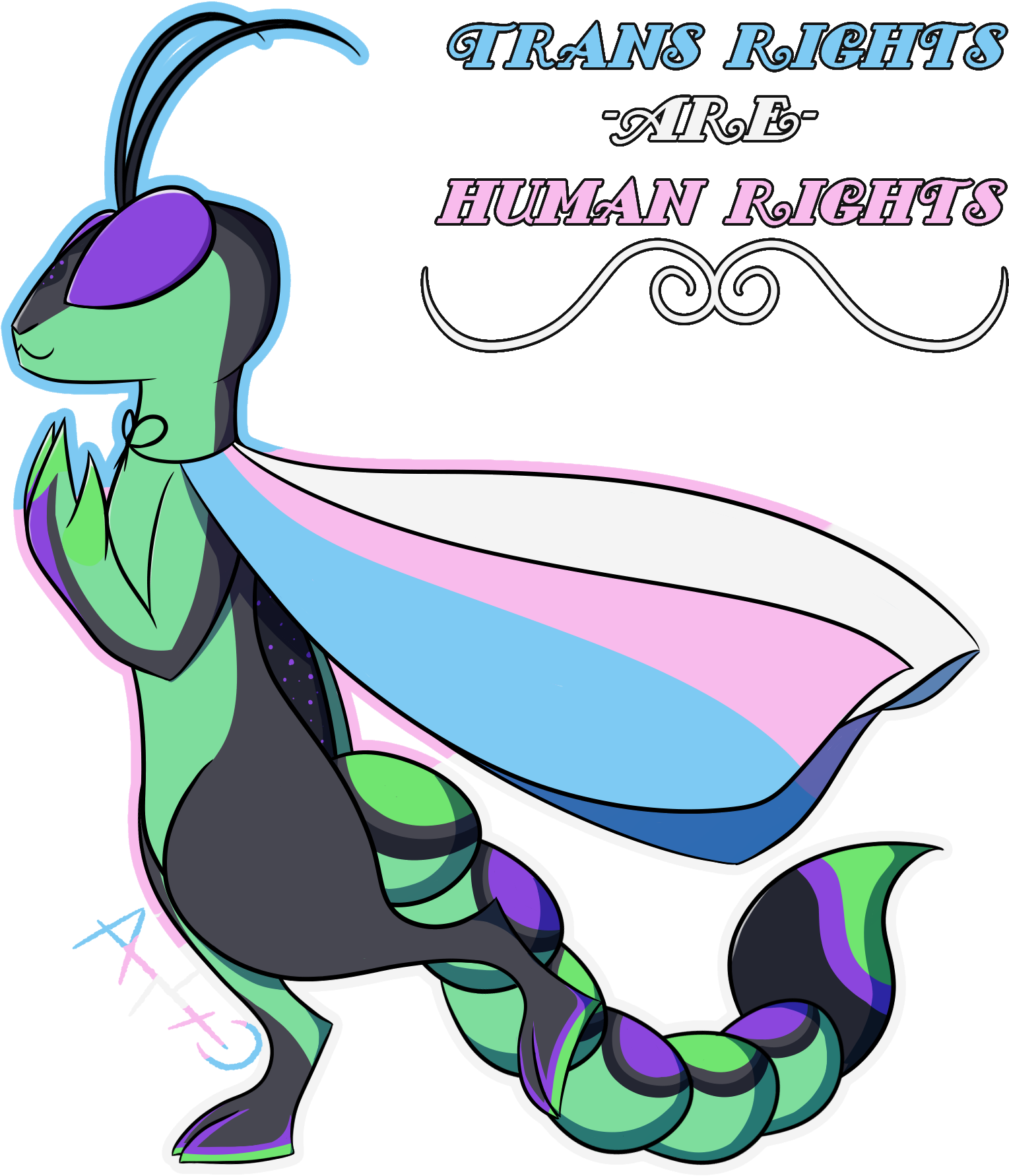 Trans Rights Are Human Rights Clipart (2000x2000), Png Download