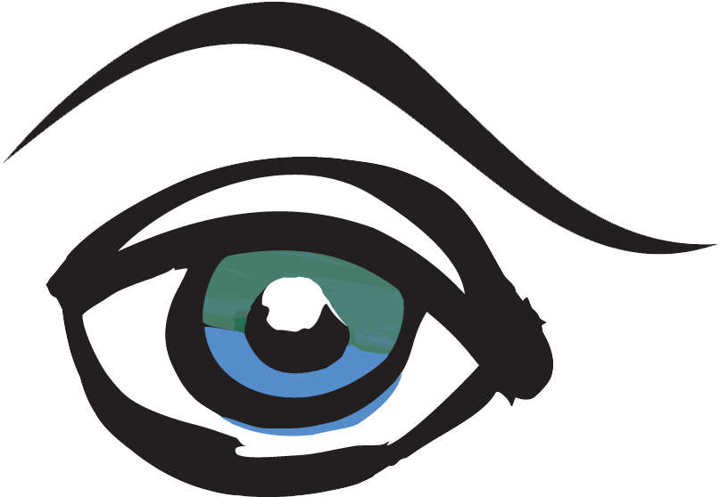 Eye Picasso-esque Clipart (848x600), Png Download
