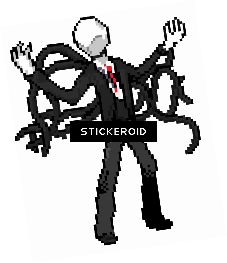 Slender Man - 8bit Slenderman Slender Man Creepypasta Funny Humor Clipart (940x1088), Png Download