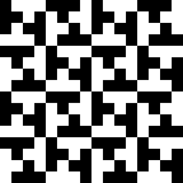 Black And White Blocks Clipart (600x600), Png Download