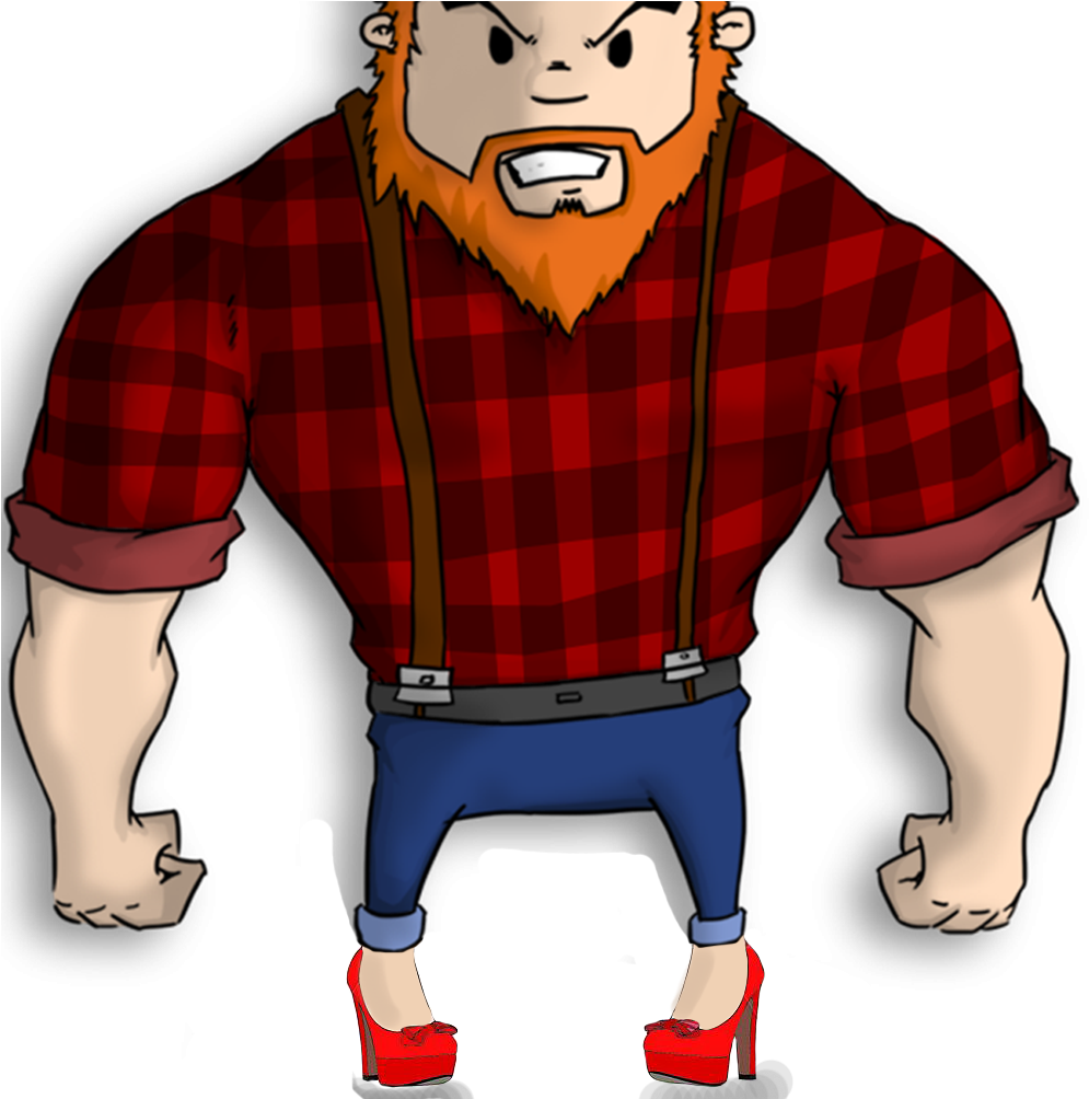 Burly Heeled Men - Burly Men Clipart - Png Download (1003x1003), Png Download