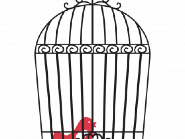 Cage Clipart Caged Bird - Bird Cage Clipart Png Transparent Png (640x480), Png Download