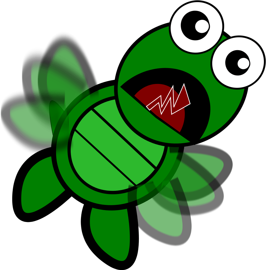 Turtle Flapping Png Images - Turtle Falling Clipart Transparent Png (600x591), Png Download