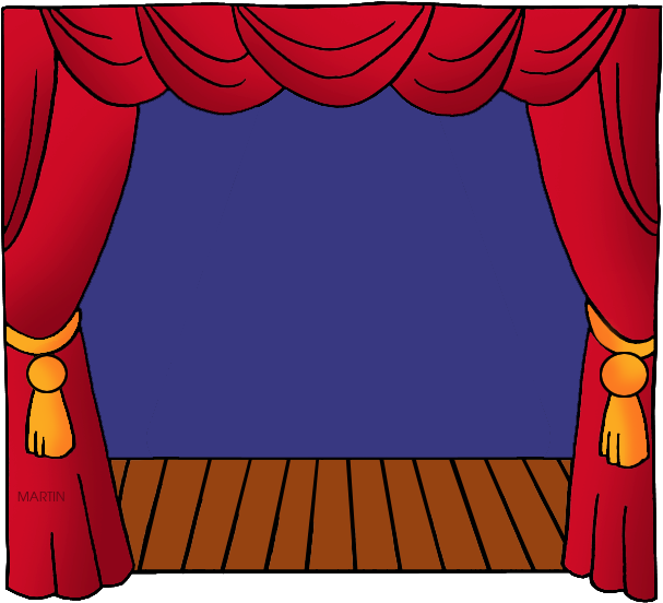 Stage - Theater Clipart - Png Download (648x581), Png Download