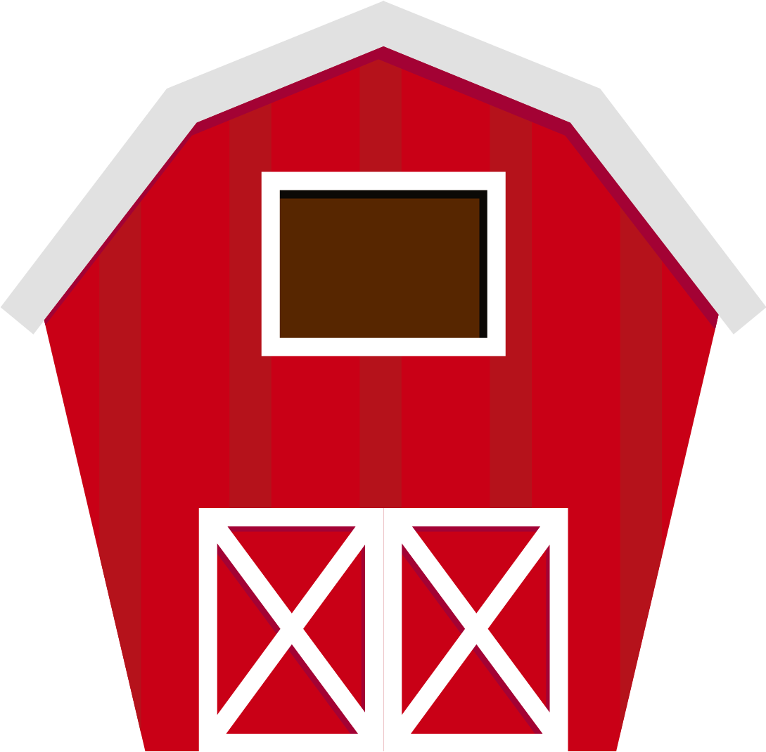 Fazenda Farm Barn Png Minus Clipart Farm Farm Clip - Red Barn Cut Out Transparent Png (1088x1082), Png Download