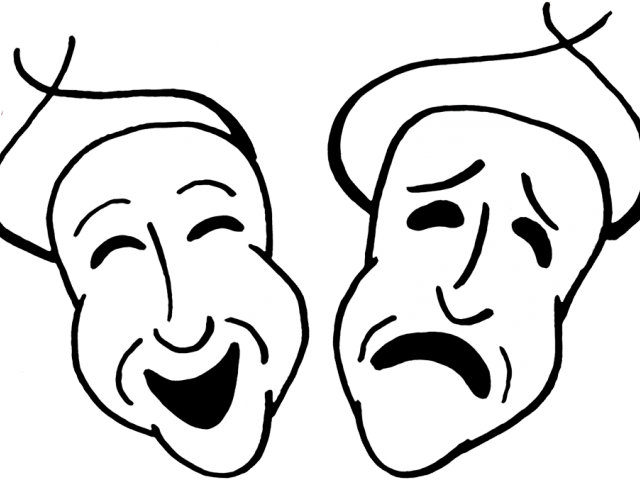 Theater Masks Clipart - Png Download (640x480), Png Download