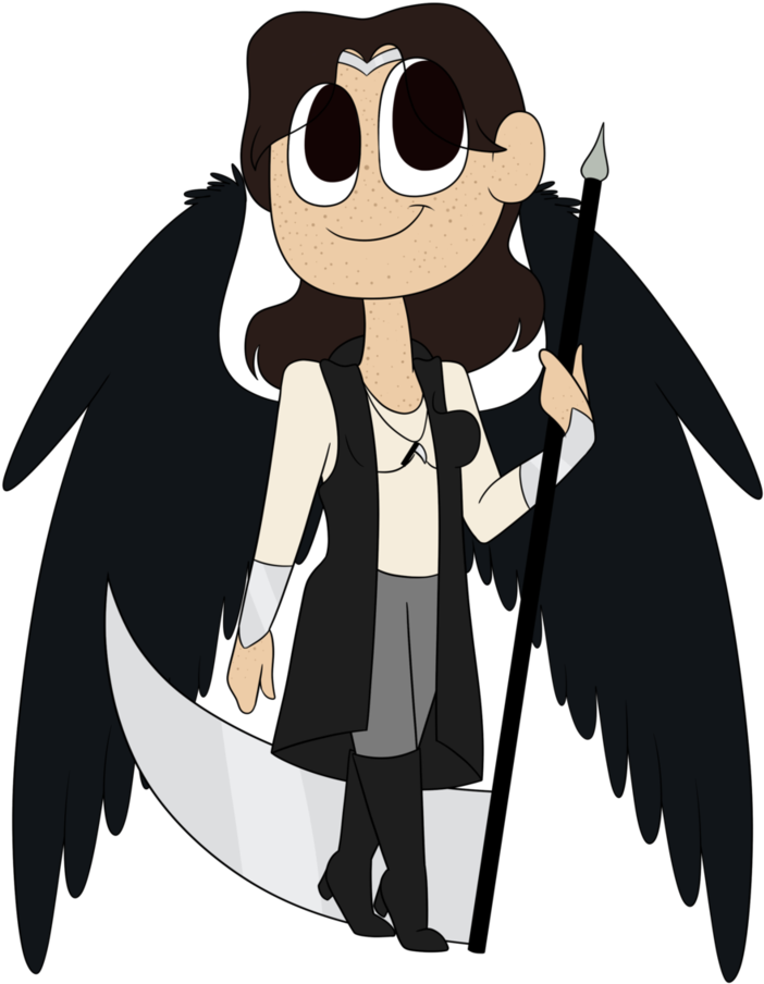 Banner Library Library Archangel Drawing Azrael - Cartoon Clipart (816x979), Png Download