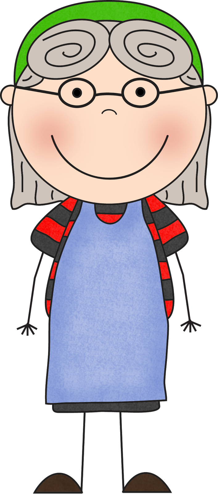 Bat Clipart Teacher - Clip Art Old Lady Who Swallowed - Png Download (707x1600), Png Download
