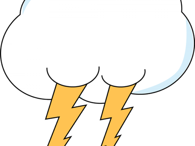 Lightning Clipart Cloud - Clip Art - Png Download (640x480), Png Download