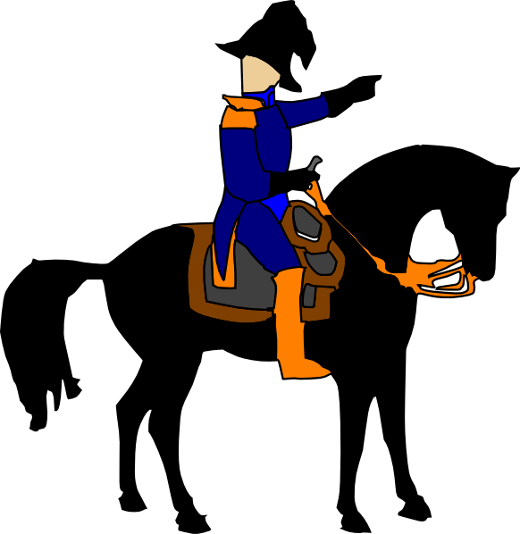 Drum Major Clipart - Soldier On A Horse - Png Download (582x598), Png Download