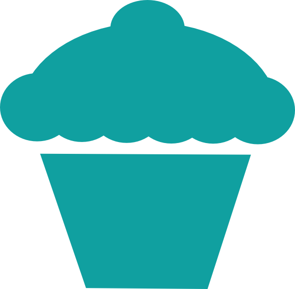 Black Cupcake Clipart - Png Download (600x588), Png Download