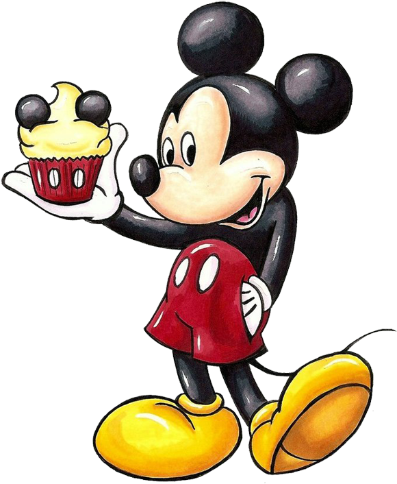 Cupcake Clipart Mickey Mouse - Png Download (600x719), Png Download