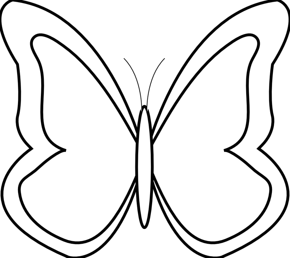 Black And White Free Collection Download Share - Butterfly Black And White Clip Art - Png Download (830x738), Png Download