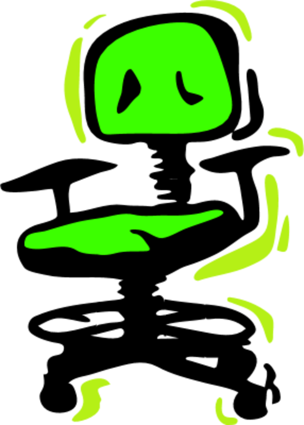 Business Chair Shaking Comic - Office Chair Clip Art - Png Download (600x839), Png Download