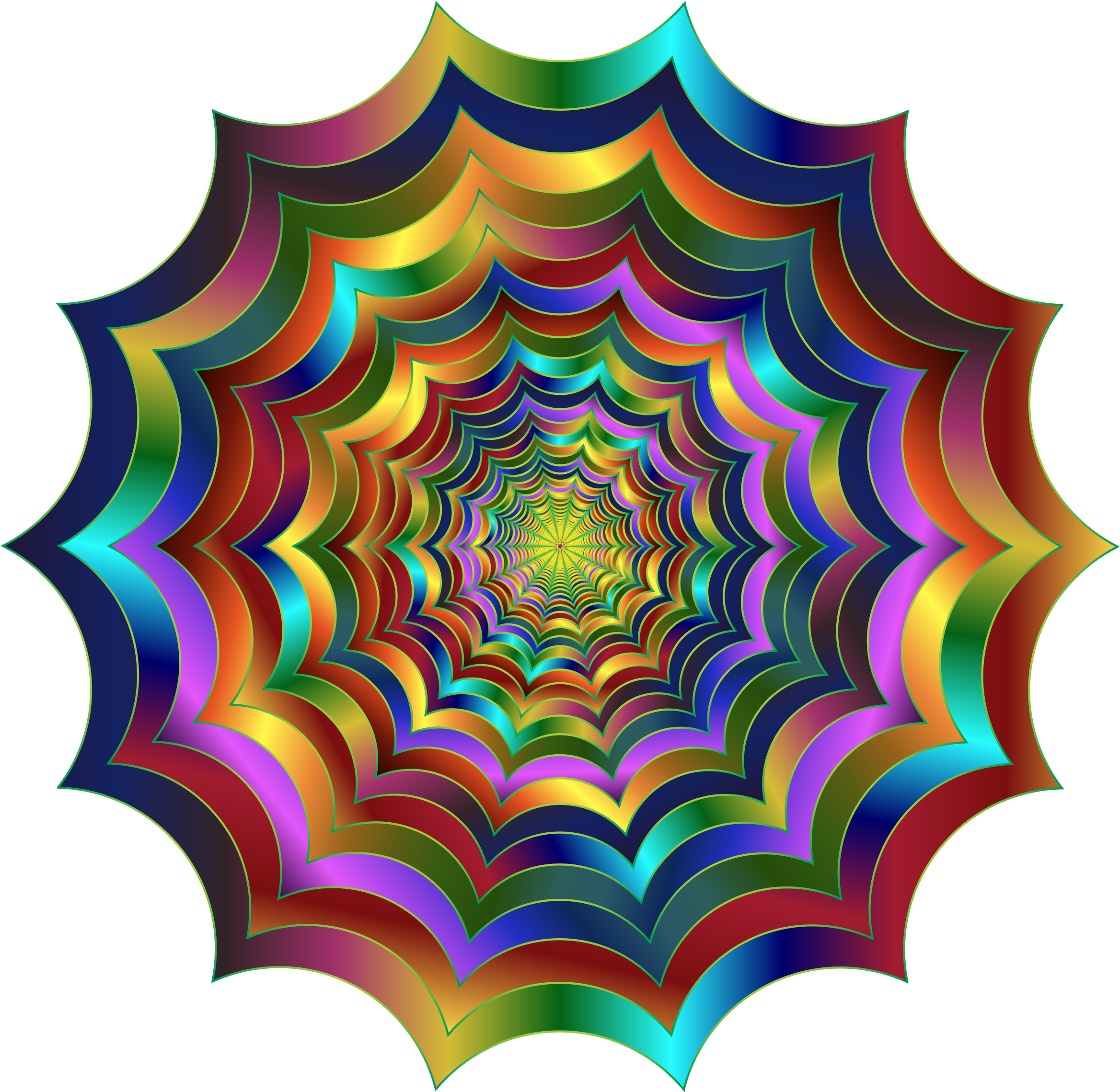 Computer Icons Spider Web Kaleidoscope Fractal Art - Acupuncture Clipart (769x750), Png Download