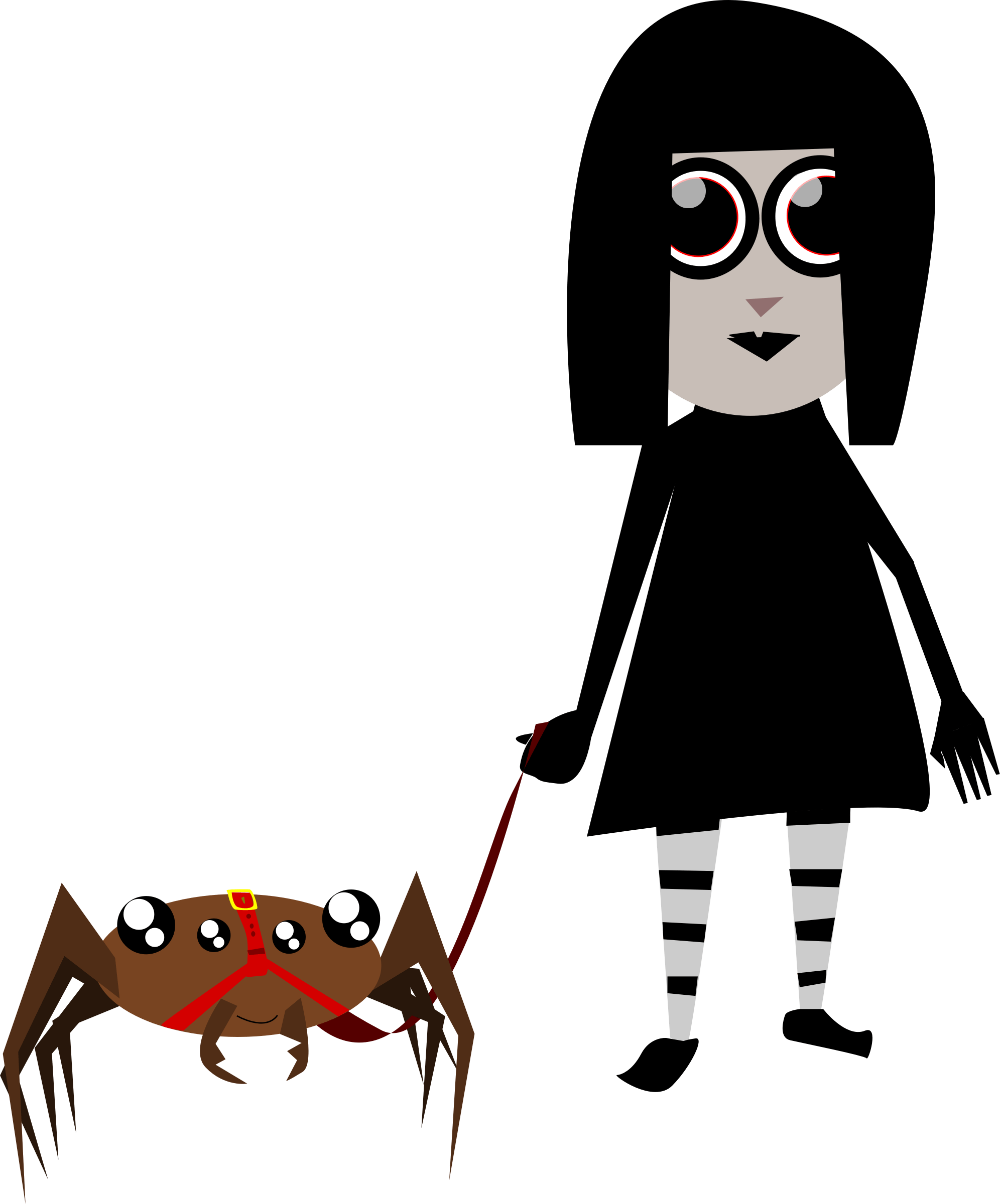 Clipart Halloween Spider 18 Cartoon Spiders - Clip Art - Png Download (850x1024), Png Download