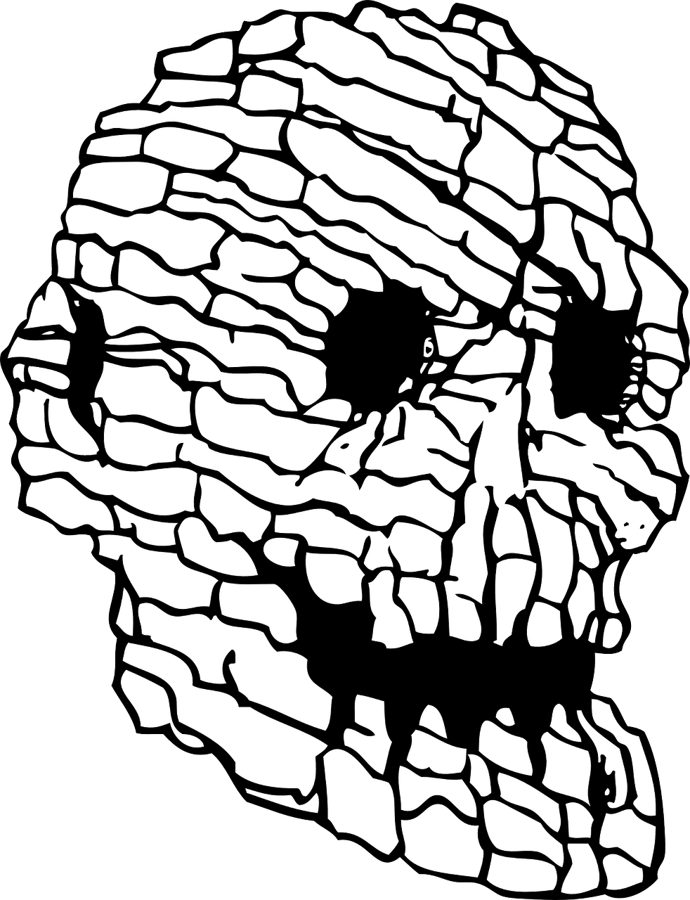 Skull Rock Clipart - Png Download (613x800), Png Download