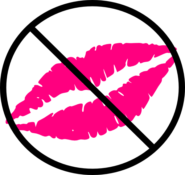 No Kissy Lips Clip Art - Png Download (600x567), Png Download