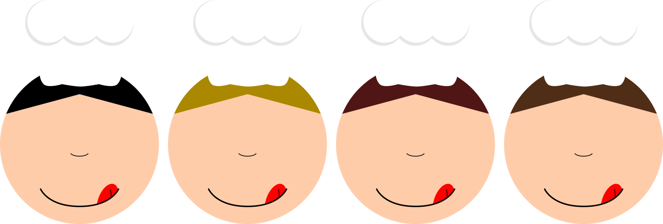 Cheek Eye Mouth Smile Lip - Lip Clipart (2222x750), Png Download