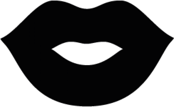 Lips Clipart Silhouette - Png Download (640x480), Png Download