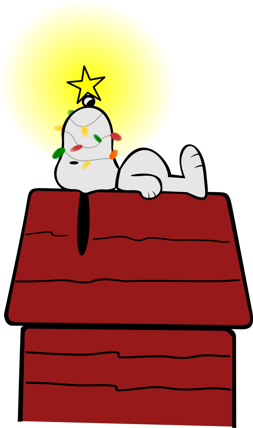Snoopy On Doghouse Cookie Jar $59 - Clip Art Snoopy Christmas - Png Download (900x1576), Png Download